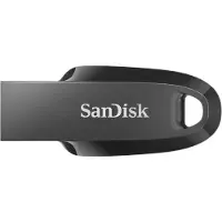 SanDisk Ultra Curve - USB Stick - 64 GB - USB3.2/3.0 - Type-A - 100 MB/s - Zwart