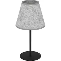Eglo Alsager Tafellamp - E27 - 39,5 cm - Zwart/Grijs - Vilt/Staal