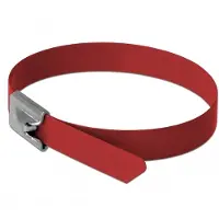 DeLOCK Stainless Steel Cable Ties L 400 x W 7.9 mm red 10 pieces