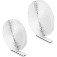 DeLOCK Hook-and-loop tape self-adhesive L 10 m x W 20 mm white
