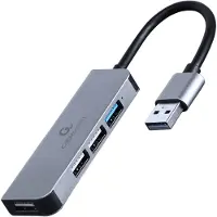 Gembird UHB-U3P1U2P3-01 USB-hub met 4 poorten (1 x USB 3.1 + 3 x USB 2.0)