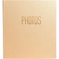 Exacompta Fotoalbum boekgebonden 60 zwarte pagina's OfficeByMe - Beige - 15602E