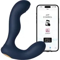 Svakom Iker Neo - interactieve pulserende anaal vibrator - blauw