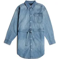G-Star Blousejurk blauw denim