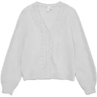 Vero Moda Gebreid vest 'VMLya' lichtgrijs