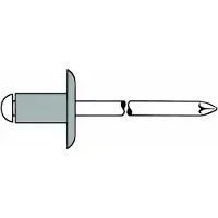 Gesipa Blindniet PolyGrip Nietschaft dxl 4,8x17,0mm K16 Alu/Stahl 25 St.GESIPA