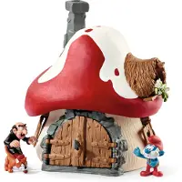 Schleich Figurine - Smurfenhuis met 2 figuren - Smurf en Gargamel