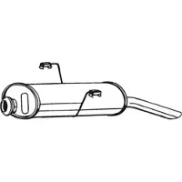Bosal Geluiddemper achter 190-943