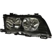 VAN WEZEL KOPLAMP RECHTS ZWART tot 8/'02 inclusief stelmotor 0646966 Van Wezel voor o.a. BMW