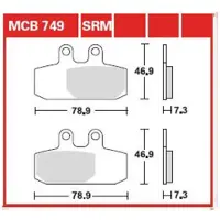 TRW MCB749 Remblokken