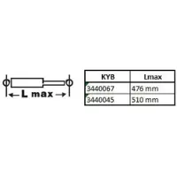 KYB Schokdemper Excel-G 3440067