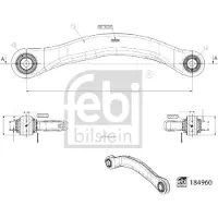 FEBI BILSTEIN 184960 Draagarm