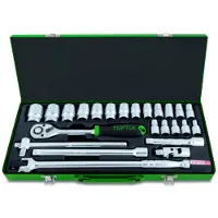 Toptul Dopsleutelset 1/2 24 stuks