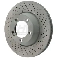 SHW Remschijf PRR31424 achter, geventileerd, sterk gecarboniseerd, 1 Stuk