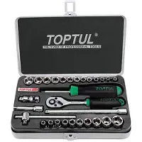 Toptul Dopsleutelset 1/4 29 stuks