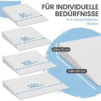 Aktiv shop GmbH ELONEO Bedkussen, bedkussen 140x100 cm, visco-mineraal schuim, matrasverhoger