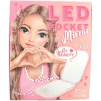 TOPModel - Foldable Pocket Mirror with LED - pink
