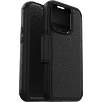 Otterbox Strada Apple iPhone 15 Pro Book Case Leer Zwart Met MagSafe