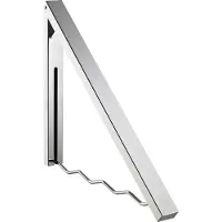 Alco Wandkapstok, opvouwbaar, incl. bevestigingsmateriaal, ijzer, zilver-chroom