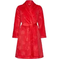 Rebelle Rode fleece badjas | Maat XXL