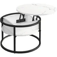 Vicco Marlo Salontafel – 57 x 57 cm Wit marmer