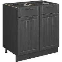 Vicco Fame-Line Keukenonderkast – 80 cm, WB Antraciet Donkergrijs