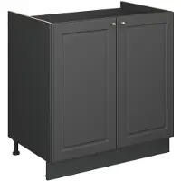 Vicco Fame-Line Wastafelkast – 80 cm, WB Marmer Anthrazit-Gold Landhaus