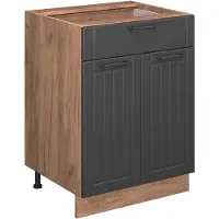 Vicco Fame-Line Keukenonderkast – 60 cm met lade, zonder werkblad Donkergrijs