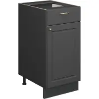 Vicco Fame-Line Keukenonderkast – 40 cm, WB Marmer Anthrazit-Gold Landhaus