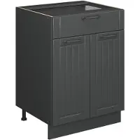 Vicco Fame-Line Keukenonderkast – 60 cm met lade, WB Eik Donkergrijs