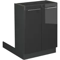 Vicco Fame-Line Keukeneiland – 60 cm zonder werkblad Antraciet Hoogglans