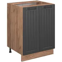 Vicco Fame-Line Keukenonderkast – 60 cm, WB Antraciet Donkergrijs