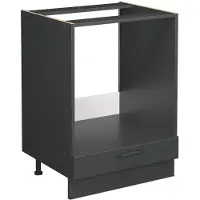 Vicco Fame-Line Ovenombouwkast – 60 cm, WB Marmer Donkergrijs