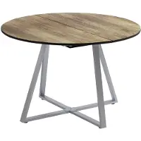 Vicco Eettafel Loyd Eiken rustiek/Grijs 120-160 x 120 cm Uitschuifbaar, Model 56518