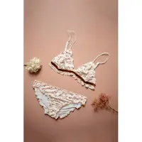 Louise Misha Panties Mimina Cream Blossom Maat: XXS | Badpakken Outlet | Dames | Wit