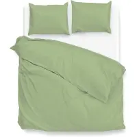 Zohome Zo Home Dekbedovertrek Katoen Satijn Satinado Uni - sage green 260x200/220cm