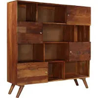 vidaXL Hoge kast 150x40x152 cm massief gerecycled hout