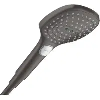 Hansgrohe Handdouche raindance select e 120 3jet geborsteld zwart chroom
