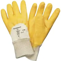 Promat /Tecwerk Handschoen | lip | maat 9 geel | nitril coating | EN 388 PSA-categorie II - 4000371282