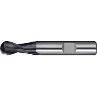 Promat /Tecwerk Volledige radiusfrees | nominale-d. 4 mm inzetlengte 12 mm | VHM TiAlN DIN 6535 HB | snedeaantal 2 kort - 4000866971