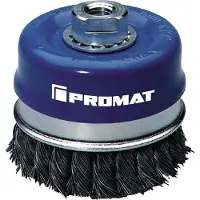 Promat /Tecwerk Potborstel | d. 120 mm draaddikte 0,5 mm | staal | 6500 min-¹ - 4000841177