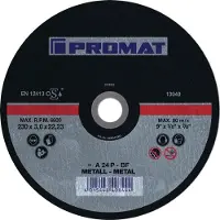 Promat /Tecwerk Doorslijpschijf | D115x2,5mm gebogen | staal | gat 22,23 mm - 4000841300