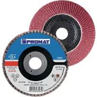 Promat /Tecwerk Lamellenslijpschijf | d. 125 mm korreling 40 conisch | RVS keramische korrel Co - 4000841058
