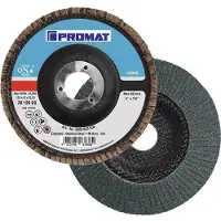 Promat /Tecwerk Lamellenslijpschijf | Ø 125 mm korreling 120 plat | RVS Zirkonium - 4000843538