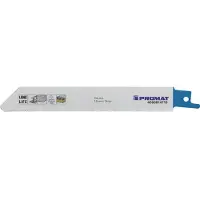 Promat /Tecwerk Reciprozaagblad | lengte 150 mm breedte 19 mm | tandverdeling TPI 24 1 mm | gefreesd, golvend | 5 stuks / kaart - 4000814710
