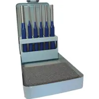 Promat /Tecwerk Set drevels | 6 delig 3-4-5-6-8-10 mm | metalen cassette - 4000812364