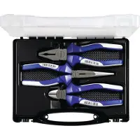 Promat /Tecwerk Set tangen | inhoud 3 delig | verchroomd | kunststof koffer - 4000811254