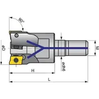Promat /Tecwerk Inschroeffrees | d. 32 mm | vernikkeld met interne koeling | snedeaantal 5 APKT...-10 - 6483999981