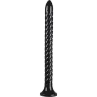 Ouch! Swirled Anal Snake Dildo 40 cm - Zwart