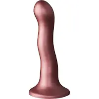 Ouch! Ultra Soft G-spot Siliconen dildo met zuignap - Rose Goud